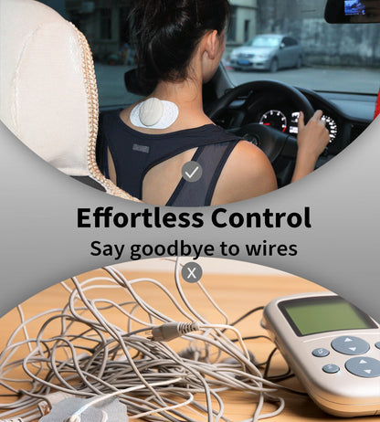 Mooyee M2 Wireless TENS Unit Muscle Stimulator, 18 Modes EMS Muscle Stimulator APP Control Deep Tissue Massager for Pain Relief, Muscle Soreness and Recovery in Back, Neck, Shoulders, Legs and Arms