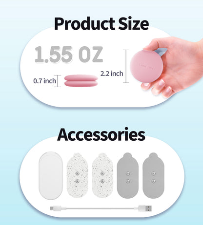 Mooyee M2 Wireless TENS Unit Muscle Stimulator, 18 Modes EMS Muscle Stimulator APP Control Deep Tissue Massager for Pain Relief, Muscle Soreness and Recovery in Back, Neck, Shoulders, Legs and Arms