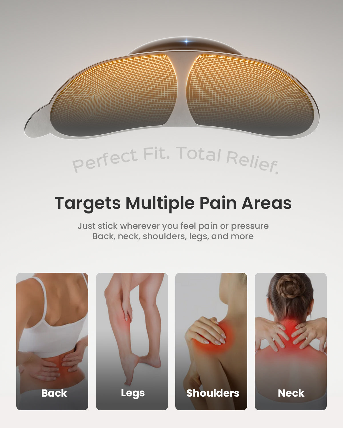Mooyee Wireless TENS Unit Muscle Stimulator with APP, 18 Modes EMS Muscle Stimulator Deep Tissue Massager for Pain Relief, Muscle Soreness and Recovery in Back, Neck, Shoulders, Legs and Arms